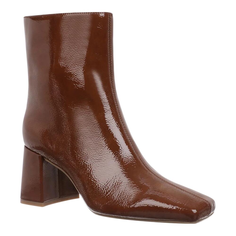 On 34th Women's Margoe Sleek Square Toe Dress Booties Brown Size 5